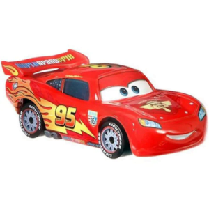 Masinuta metalica Mattel Disney Pixar Cars - Fulger McQueen cu roti de concurs